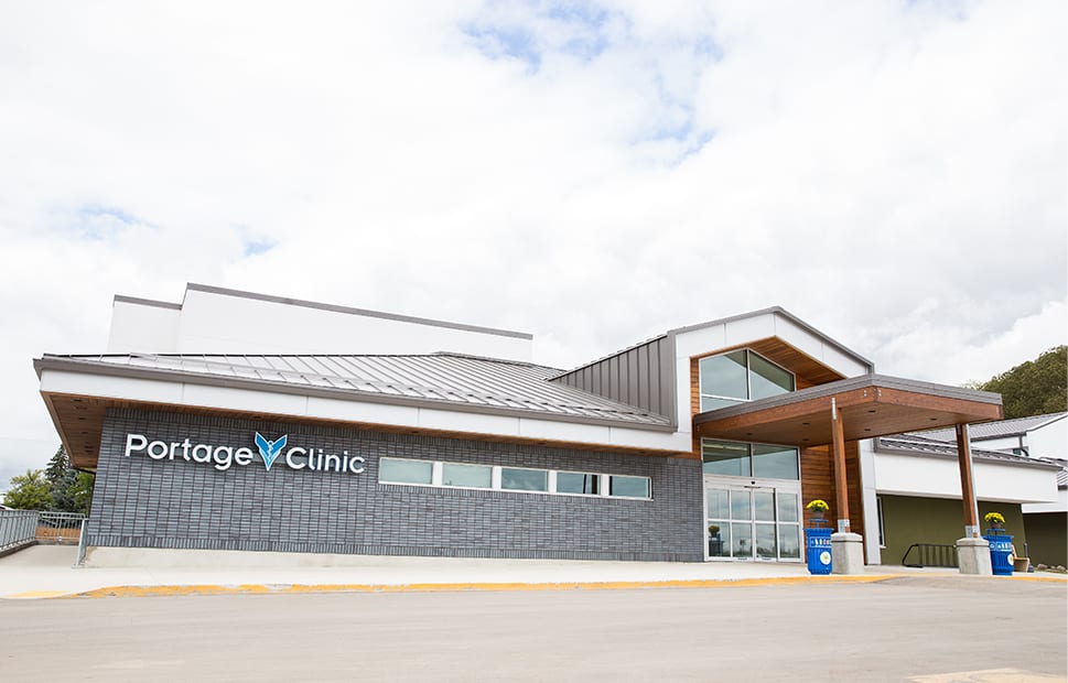 Front view of the Portage Clinic